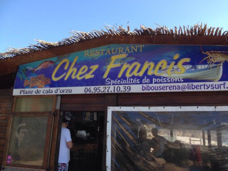 Déjeuner Chez Francis :-) Et oui, la vie pour les rallye est difficile ....